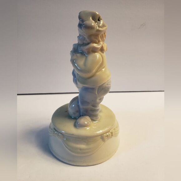 Porcelain Clown Holding Mask - Picture 5 of 9